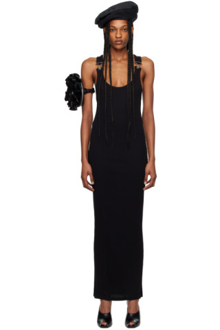 Black 'The Strapped' Maxi Dress by Jean Paul Gaultier on Sale Black 'The Strapped' Maxi Dress by Jean Paul Gaultier on Sale