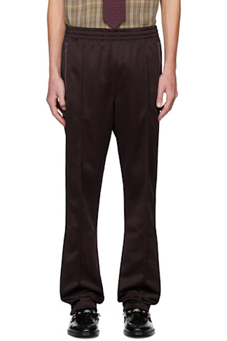 Purple Narrow Track Pants by NEEDLES on Sale Purple Narrow Track Pants by NEEDLES on Sale