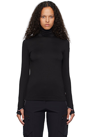 Moncler Grenoble: Black Ski Turtleneck | SSENSE
