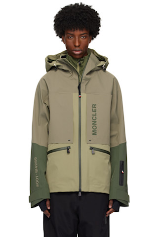 Moncler Grenoble: Khaki Fussen Ski Jacket | SSENSE Canada