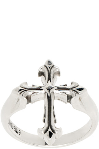 Emanuele Bicocchiのシルバー Fleury Cross リングがセール中