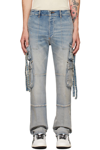 AMIRI: ブルー Tactical カーゴパンツ | SSENSE 日本