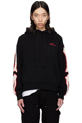 Black Bones Hoodie by AMIRI on Sale