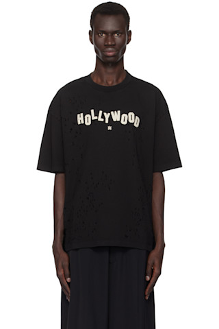 【関税込み】AMIRI ブラック Hollywood Shotgun Tシャツ Black 'Hollywood' Shotgun T-shirt by AMIRI on Sale