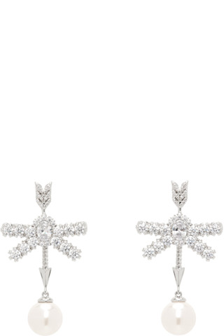 SHUSHU/TONG YVMINエディション シルバー パール ピアス 