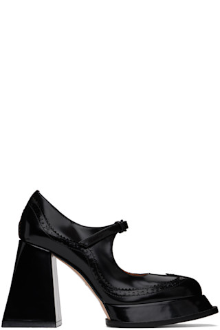 Black Oxford High Heels by SHUSHU/TONG on Sale Black Oxford High Heels by SHUSHU/TONG on Sale