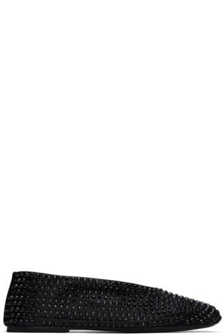 【関税込み】KHAITE ブラック The Marcy フラットシューズ ブラック（黒）系 KHAITE(ケイト) フラットシューズ(レディース