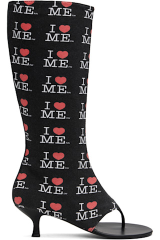 【Ashley Williams】グレー I HEART ME フラットシューズ 242927F122000_1.jpg