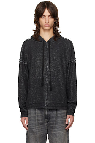 【関税込み】Greg Lauren ブラック Cozy フーディ 242933M202002_1.jpg