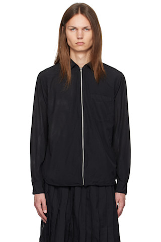 ブラックコムデギャルソン　24aw エステルジップアップシャツ 242935M192010_1.jpg