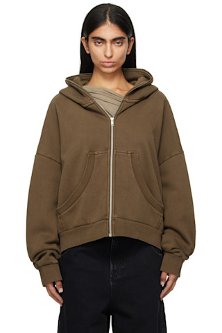 'Eternal Zip Washed' hoodie Sweatshirt