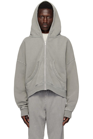 Gray Eternal Zip Hoodie by Entire Studios on Sale Gray Eternal Zip Hoodie by Entire Studios on Sale