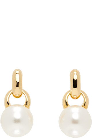 【SOPHIEBUHAI】 Everyday フェイクパール ピアス(関税込み) Sophie Buhai: ゴールド Everyday フェイクパール ピアス
