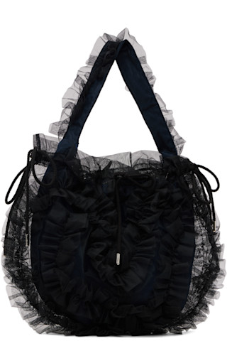 Molly Goddard バック Black & Navy Toki Bag by Molly Goddard on Sale
