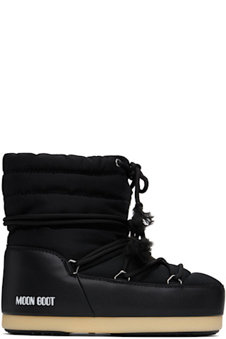 ショートブーツ・ブーティ Evx Beads Ankle Boots - Moon Boot - Leather - Black Black EVX Boots by Moon Boot on Sale