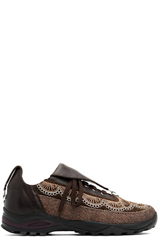 Kiko Kostadinov: Brown Chalice Lace Up Sneakers | SSENSE Canada Kiko Kostadinov: Brown Chalice Lace Up Sneakers | SSENSE Canada