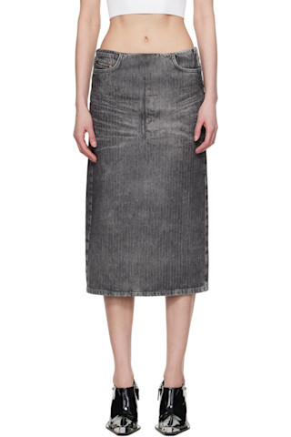 DIESEL グレー ロングスカート ディーゼル DIESEL デニム ロング スカート グレー W23 - メルカリ