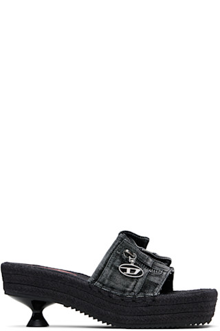 【DIESEL】D-Ibiza 40 Pck ヒールサンダル(送料込み) Dieselのブラック D-Ibiza 40 Pck ヒールサンダルがセール中