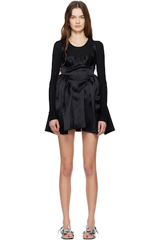【Cecilie Bahnsen 】OVID DRESS OVID | DRESS DENIM BLACK