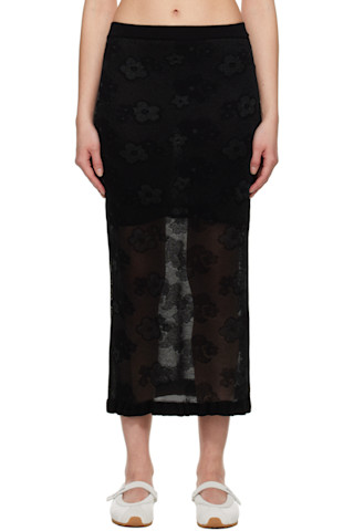 【CECILIE BAHNSEN】ペゴニアスカート【関税送料込】 Cecilie Bahnsenのブラック Pegonia ミディアムスカートがセール中