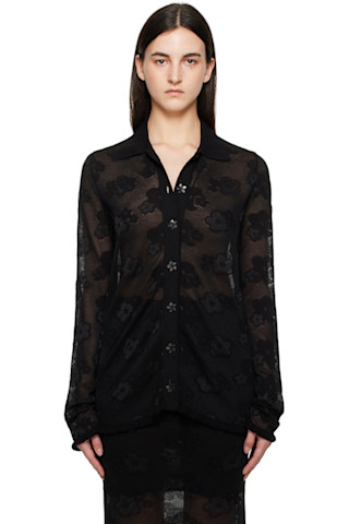 Cecilie Bahnsen: Black Petra Cardigan | SSENSE Cecilie Bahnsen: Black Petra Cardigan | SSENSE