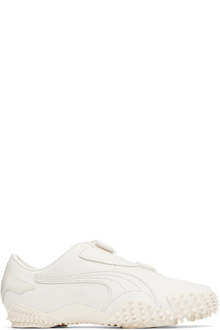 【関税込み】PUMA ホワイト Mostro レザースニーカー PUMA: ホワイト Mostro レザースニーカー | SSENSE 日本
