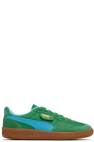 【関税込み】PUMA グリーン Palermo Vintage Update スニーカー PUMA: Green Palermo Vintage Update Sneakers | SSENSE 日本