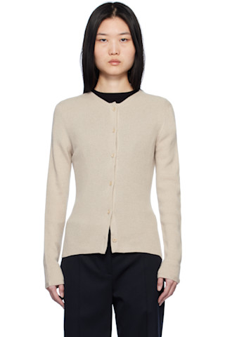 The Elder Statesman ベージュ カシミヤカーディガンXS The Elder