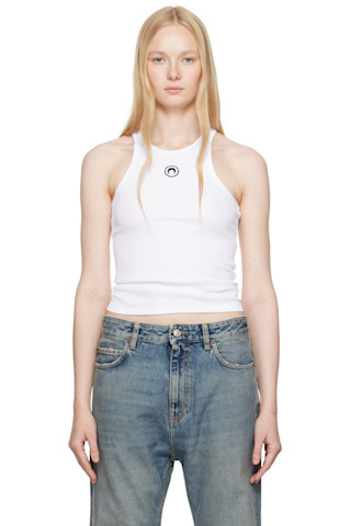 【正規品】Marine Serre ホワイトライン S 2019ss Moon Top White Line MARINE SERRE | Blondie Shop