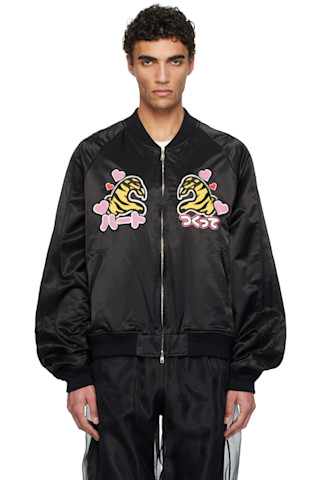 Black Tiger Fan-Service Souvenir Bomber Jacket by doublet on
