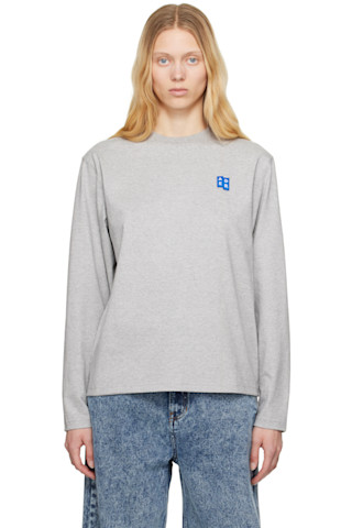 ★ADER error★ グレー Sig; BL Tag 01 長袖Tシャツ 251039F110013_1.jpg