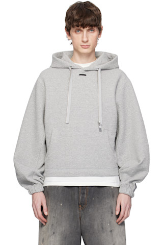 【ADERERROR】 Realce Hoodie Product. 29★ ADER error: Gray Realce Product. 29 Hoodie | SSENSE