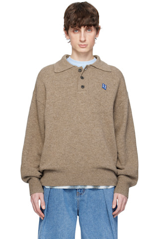 【ADER ERROR】 Sig; TRS Tag knit 02 Beige Sig; TRS Tag Knit 02 Polo by ADER error on Sale