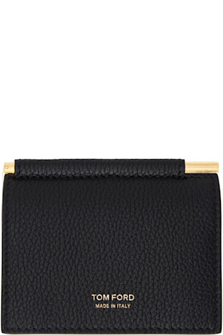 TOM FORD ブラック グレインレザー マネークリップ TOM FORD ブラック グレインレザー マネークリップ（TOM FORD