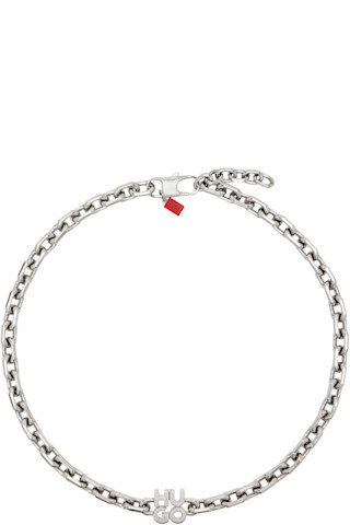 Hugo Chain Silver Chain Necklace by Hugo on Sale