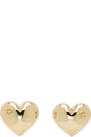 【関税込み】ANINE BING ゴールド Heart ピアス ANINE BINGのゴールド Heart ピアスがセール中