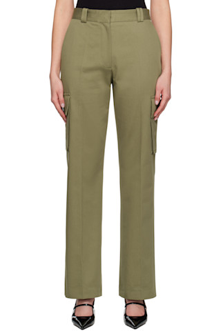 POPPY★GATHER RIBBON CARGO PANTS (KHAKI) パンツ POPPY-GATHER RIBBON CARGO PANTS (KHAKI) GATHER RIBBON