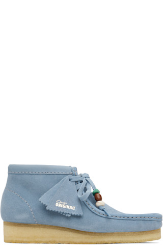 clarks wallabees blue