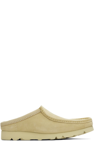 Clarks Originals: ベージュ ワラビー クロッグ | SSENSE 日本