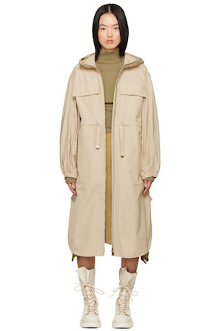 【関税込み】Moncler ベージュ Peronne ロングコート 251111F059001_1.jpg