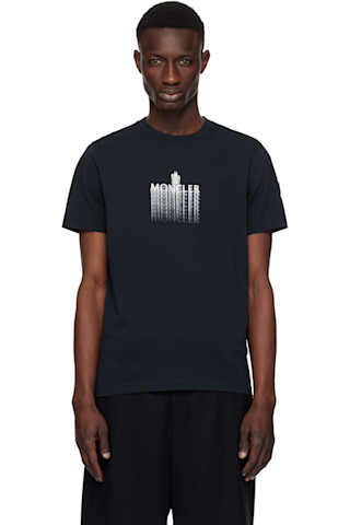 ◆MONCLER◆ コットン&カシミア ジャージーTシャツ ネイビー 251111M213103_1.jpg