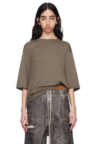 Rick Owens DRKSHDW: Gray Hollywood Walrus T-shirt | SSENSE Rick Owens DRKSHDW: Gray Hollywood Walrus T-shirt | SSENSE