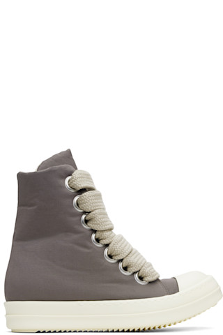Gray Hollywood Jumbo Lace Puffer Sneaks Sneakers by Rick