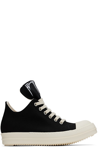 Rick Owens DRKSHDW: Black Hollywood Low Sneaks Sneakers | SSENSE Rick Owens DRKSHDW: Black Hollywood Low Sneaks Sneakers | SSENSE