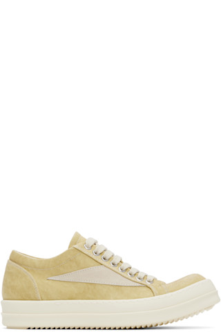 【RICK OWENS】ベージュ Hollywood Vintage Sneaks スニーカー Rick Owens Beige Hollywood Vintage Sneaks Sneakers Rick Owens