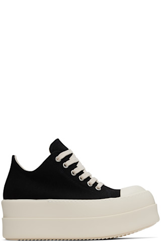 スニーカー Womens Double Bumper Low Sneaks Black Hollywood Double Bumper Low Sneaks Sneakers by Rick
