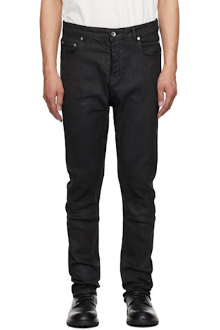 RICK OWENS DRKSHDW ハリウッド デトロイト カット ジーンズ Black Hollywood Detroit Cut Jeans by Rick Owens DRKSHDW on Sale