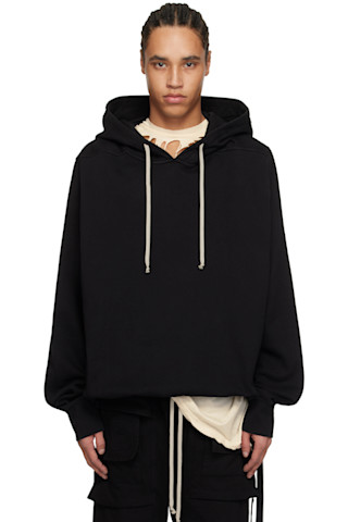 【RICK OWENS】DRKSHDW ブラック プルオーバーフーディ 251126M202012_1.jpg