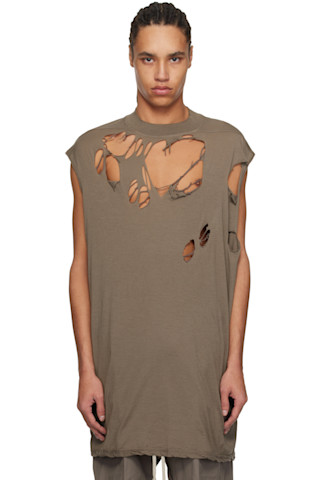 【関税込み】Rick Owens DRKSHDW グレー Hollywood Tarp Tシャツ Gray Hollywood Tarp T-shirt by Rick Owens DRKSHDW on Sale