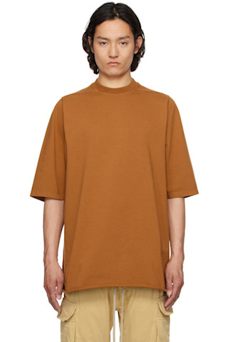 【関税込み】Rick Owens オレンジ Double Tシャツ Orange Hollywood Jumbo SS T-shirt by Rick Owens DRKSHDW on Sale